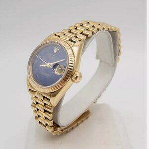 Ladies Rolex Vintage 18k Gold President Watch